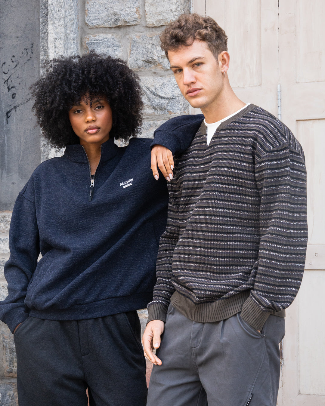 Quarter zipper sweatshirt