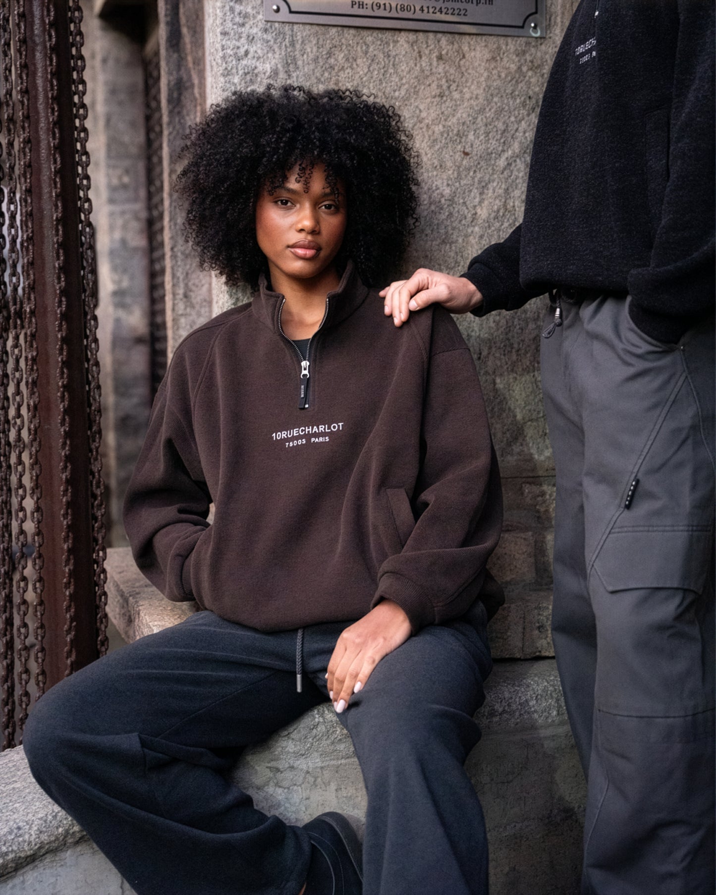 Quarter zip sweatshirt