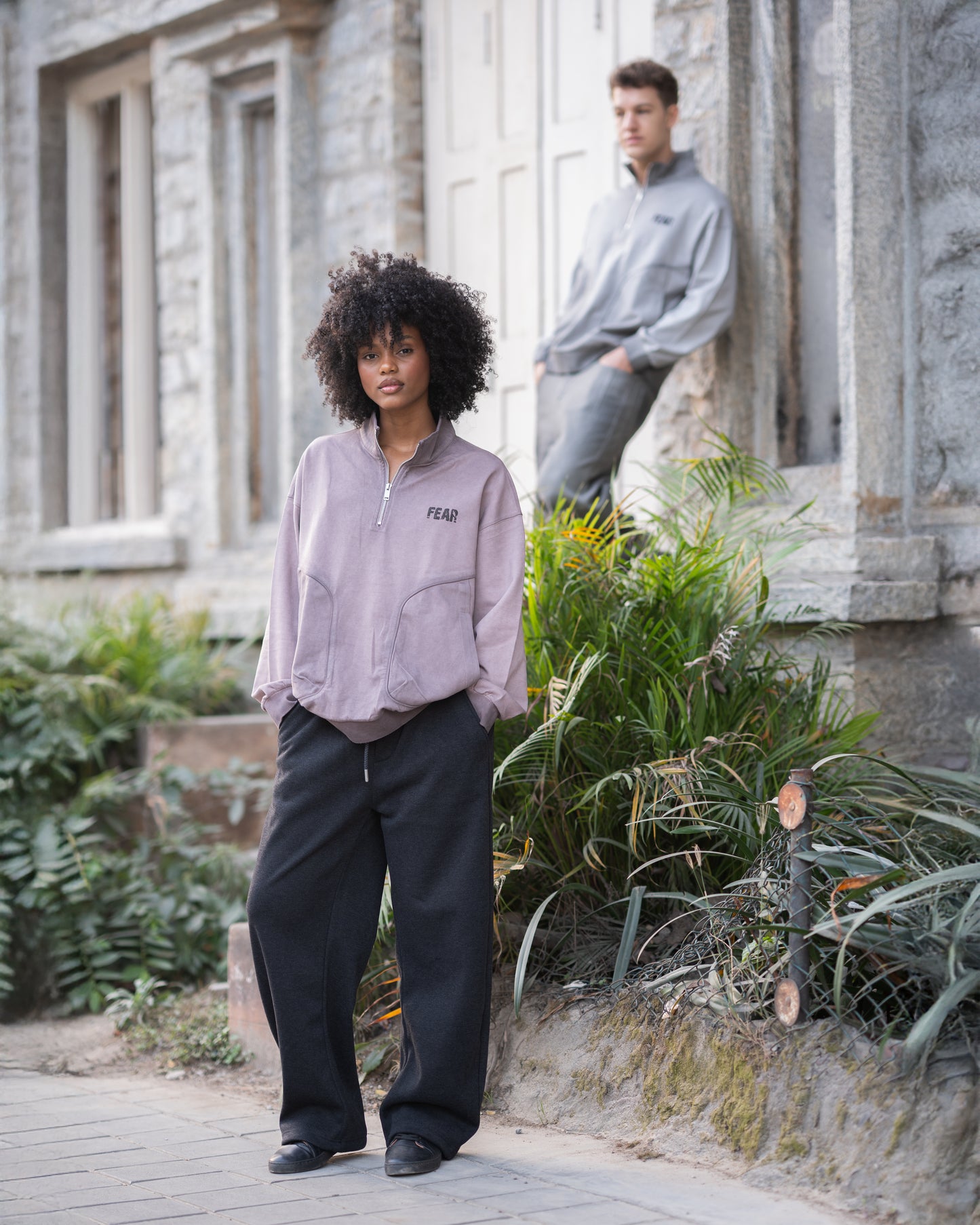 Quater zipper sweatshirt