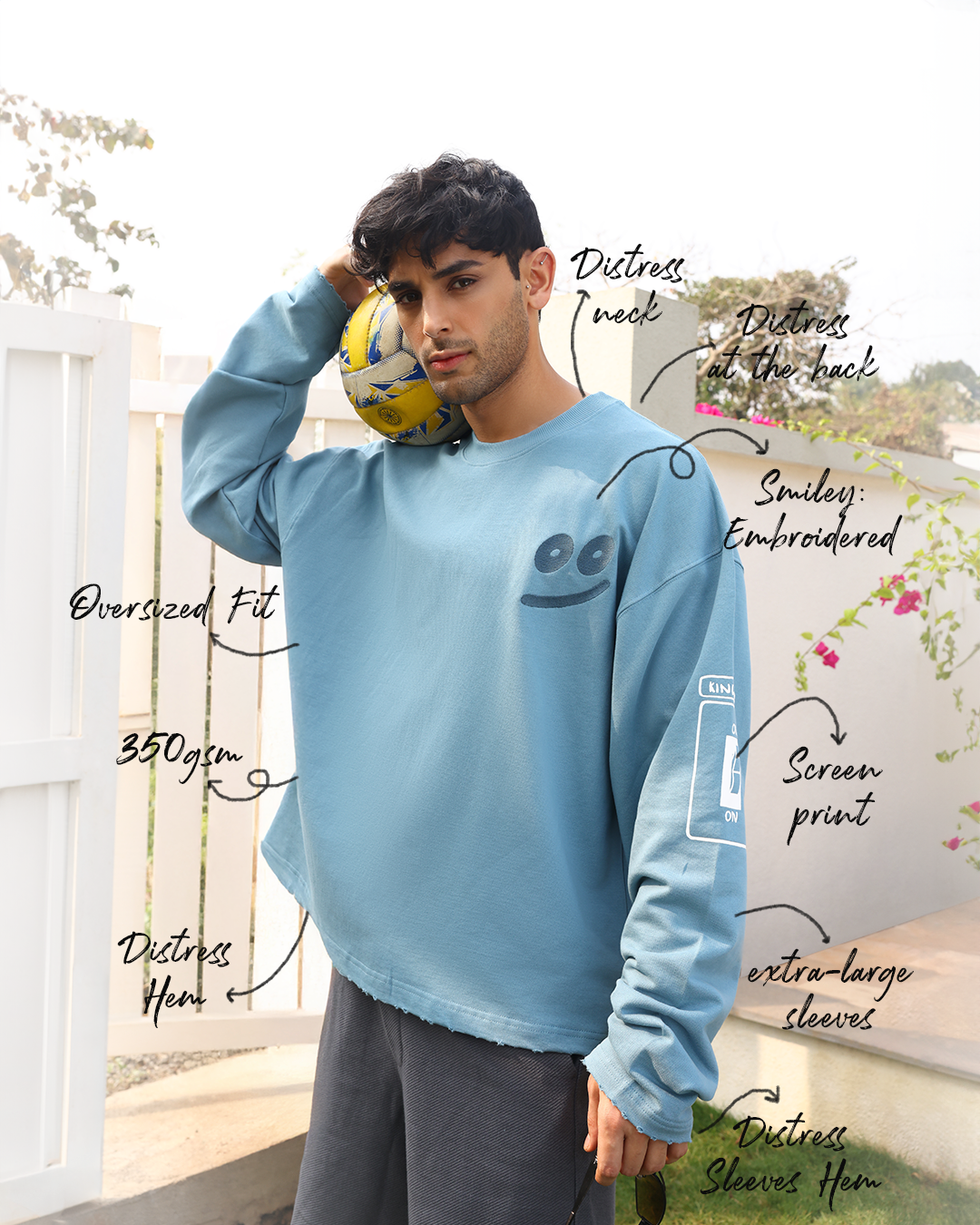 ICY BLUE SWEATSHIRT