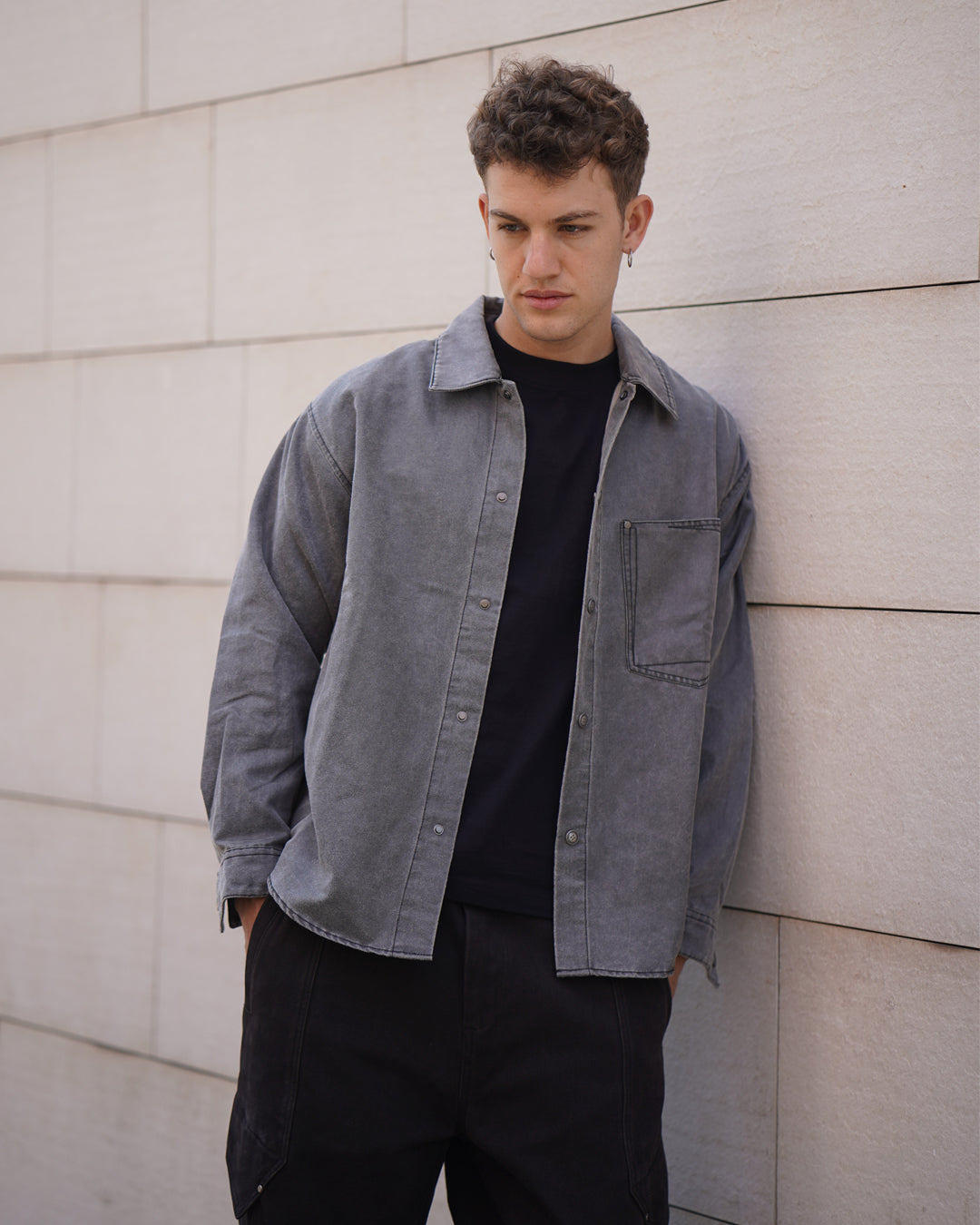 Cotton twill Denim Shirt