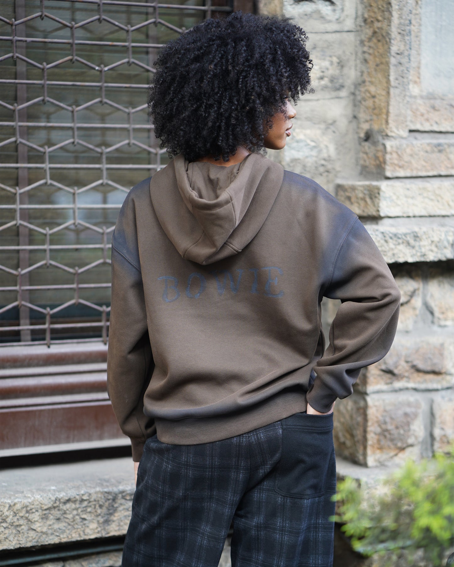 velvety lined Check Sweatpants