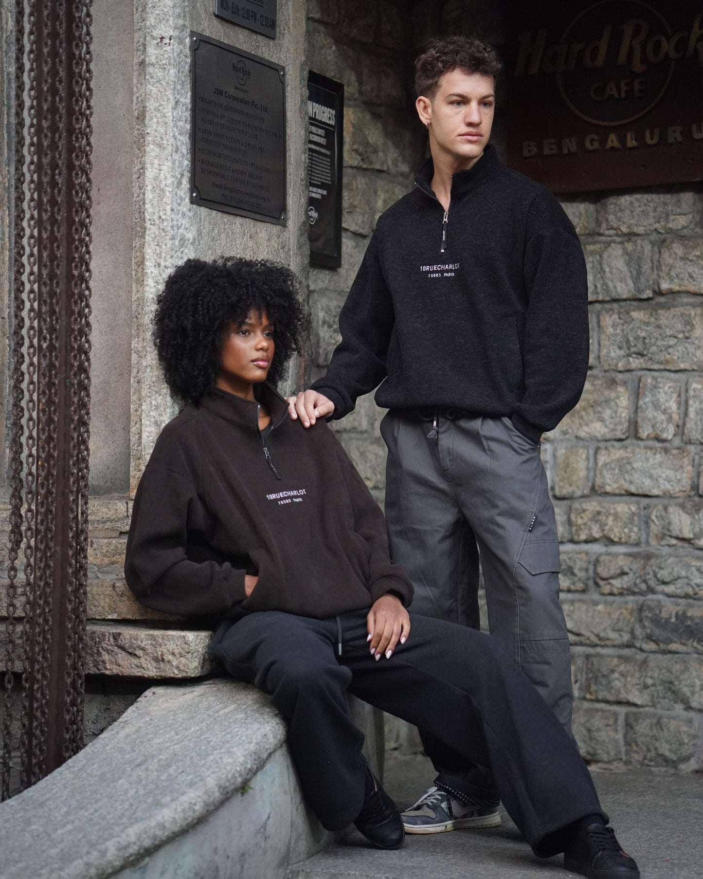 Quarter zip sweatshirt