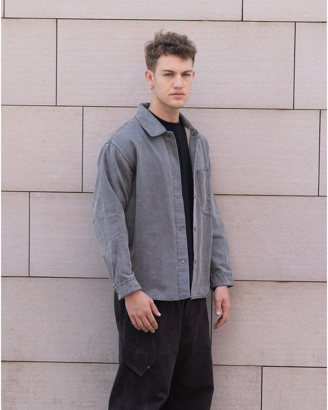 Cotton twill Denim Shirt