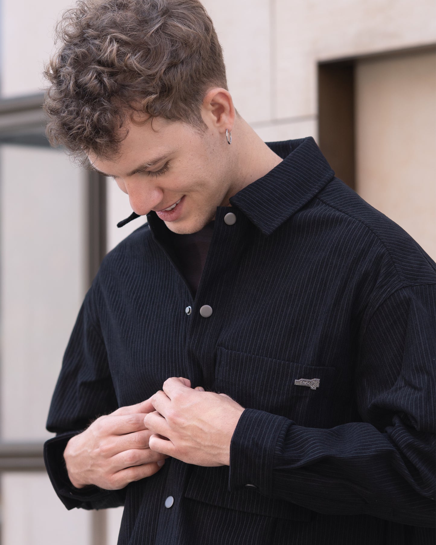 Black Corduroy Shirt