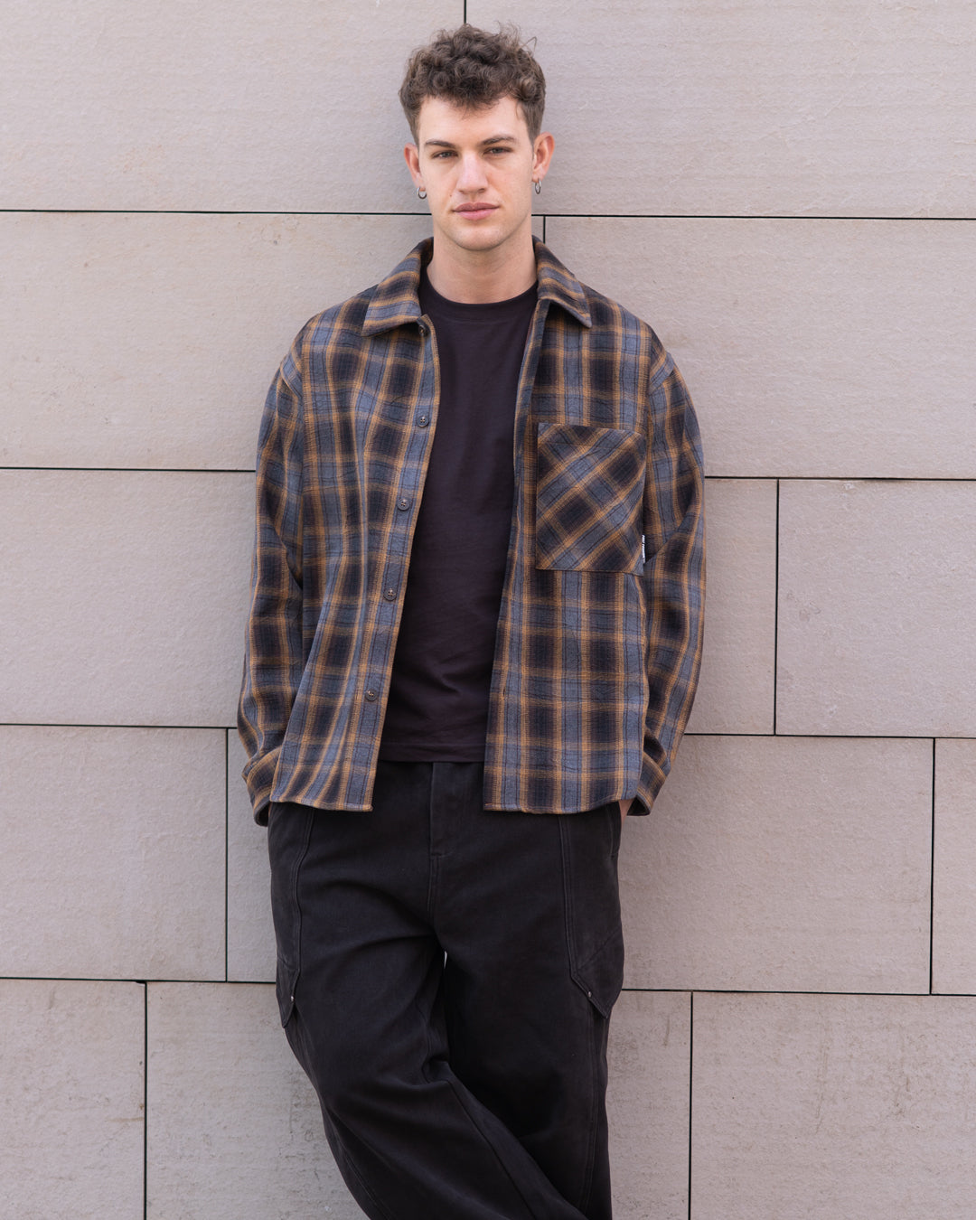 Mustard Flannel Shirt