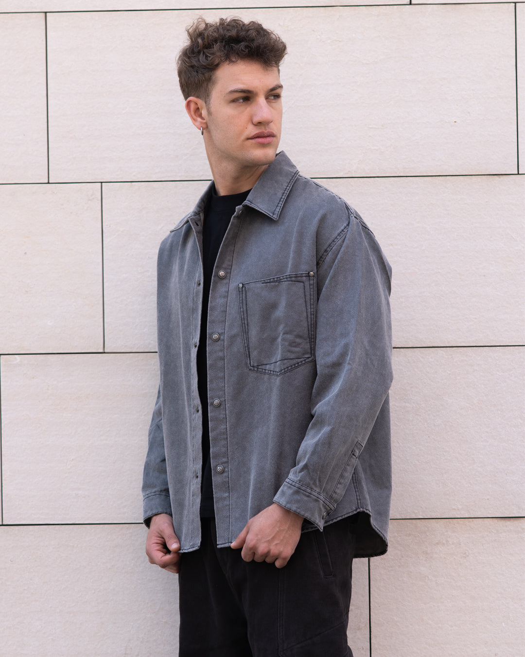 Cotton twill Denim Shirt