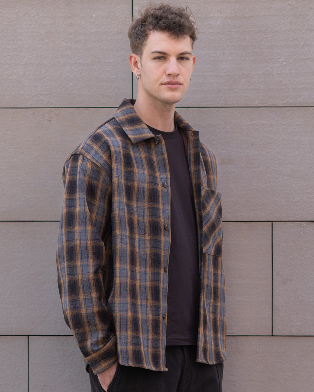 Mustard Flannel Shirt