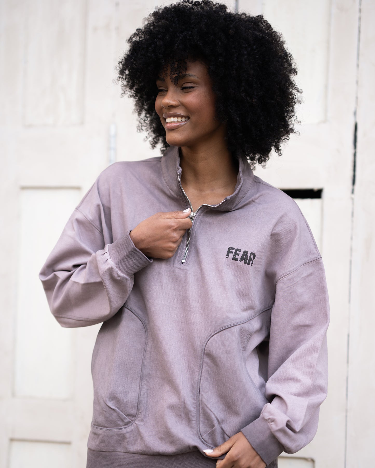 Quater zipper sweatshirt