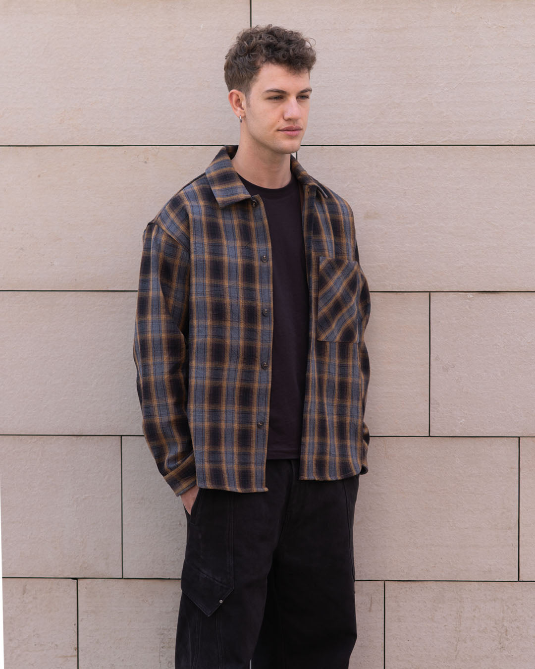 Mustard Flannel Shirt