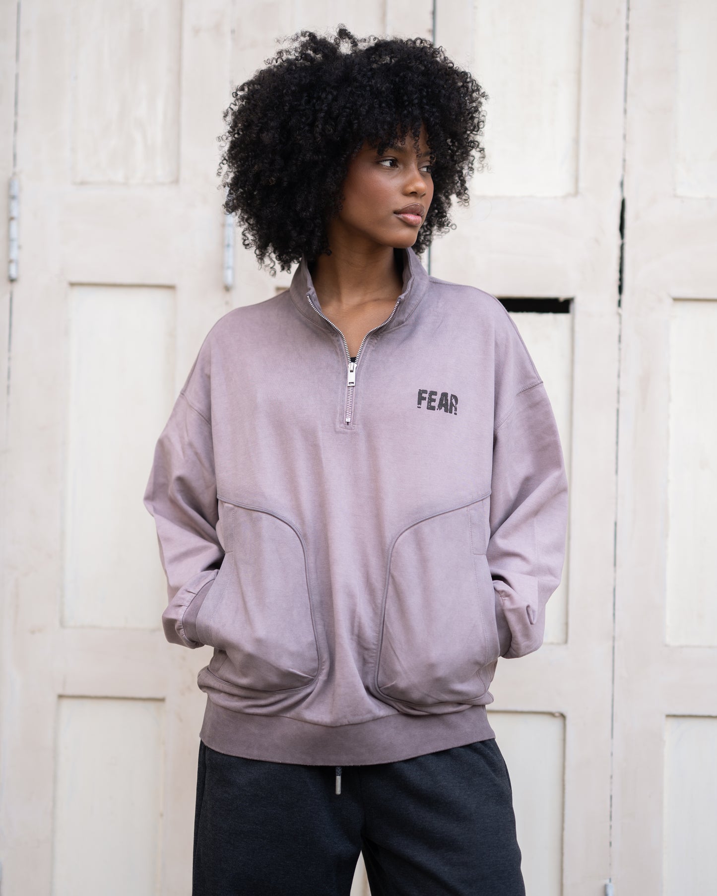 Quater zipper sweatshirt