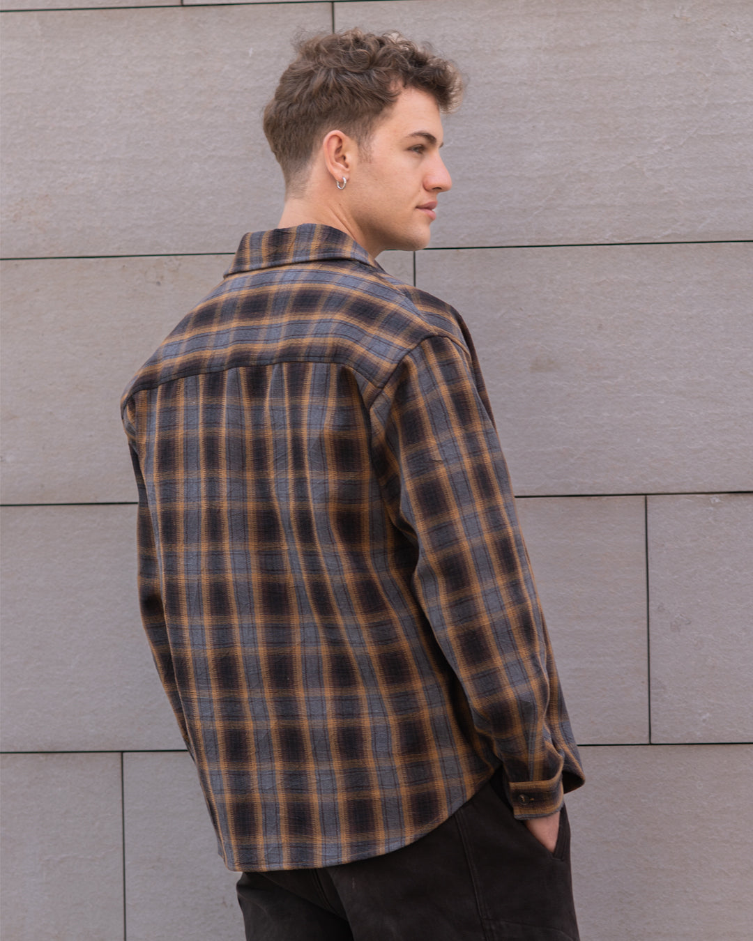 Mustard Flannel Shirt