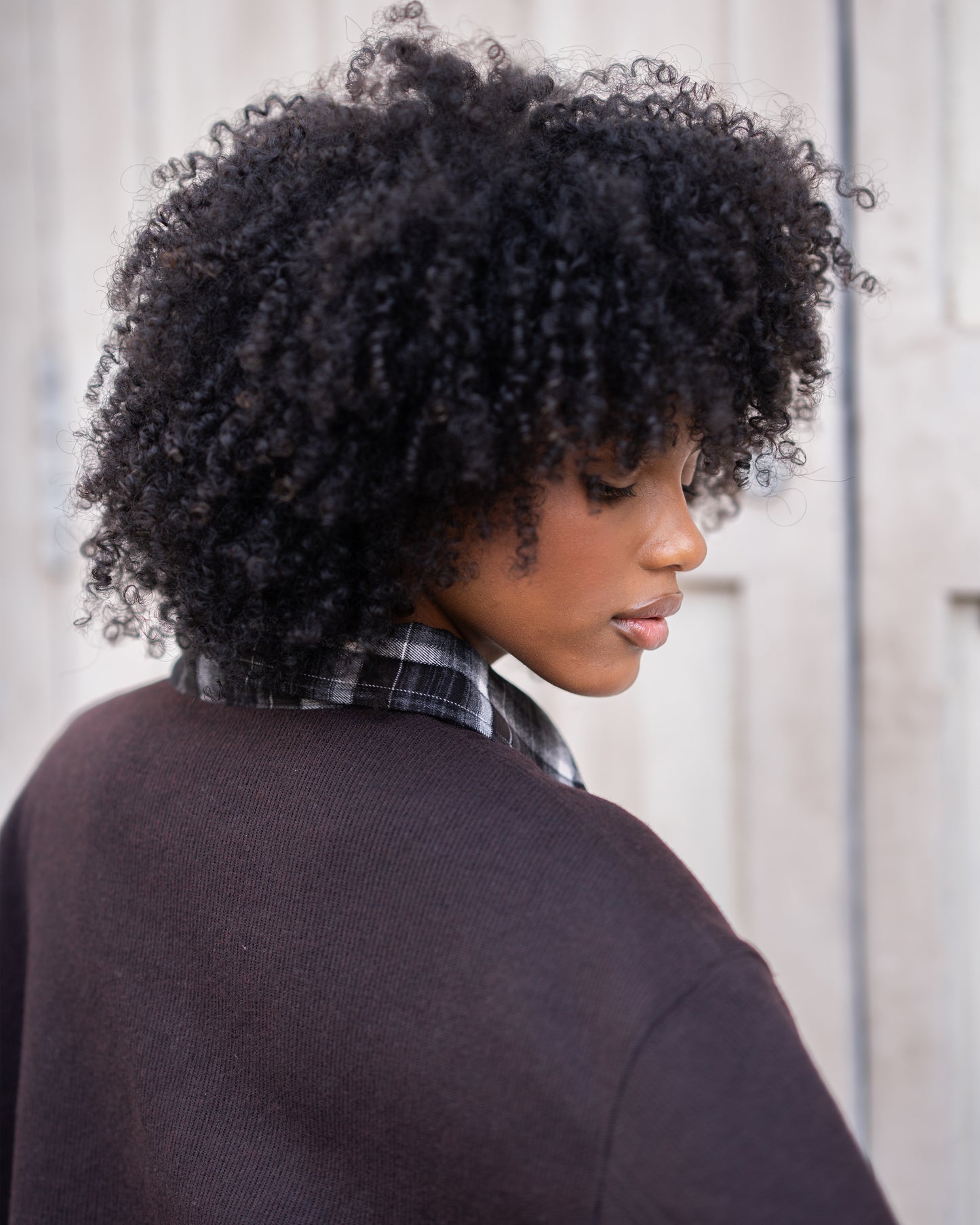 Layered zipper sweatshirt