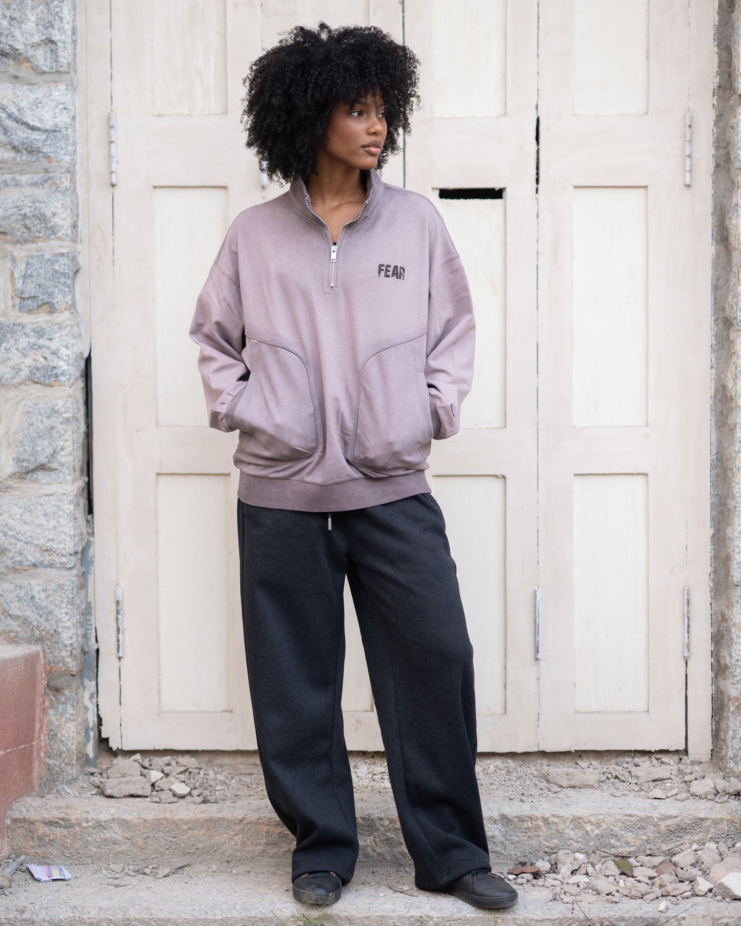 Quater zipper sweatshirt