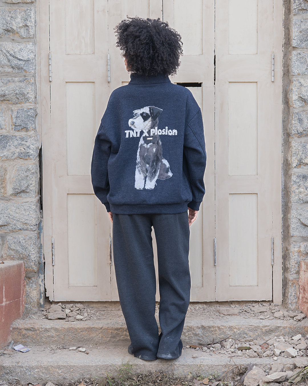 Quarter zipper sweatshirt