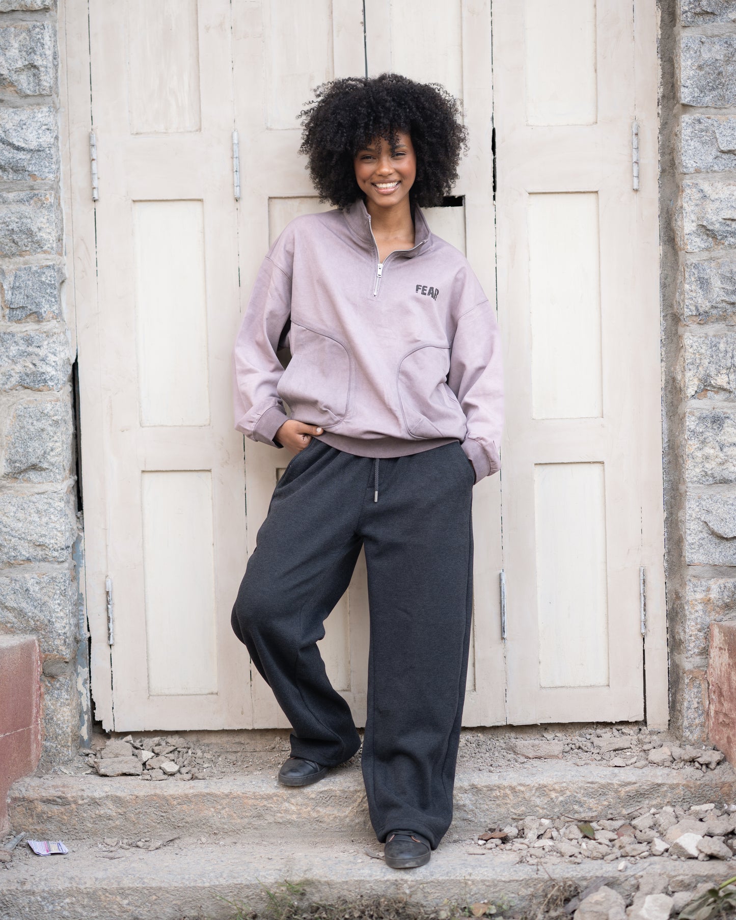 Quater zipper sweatshirt