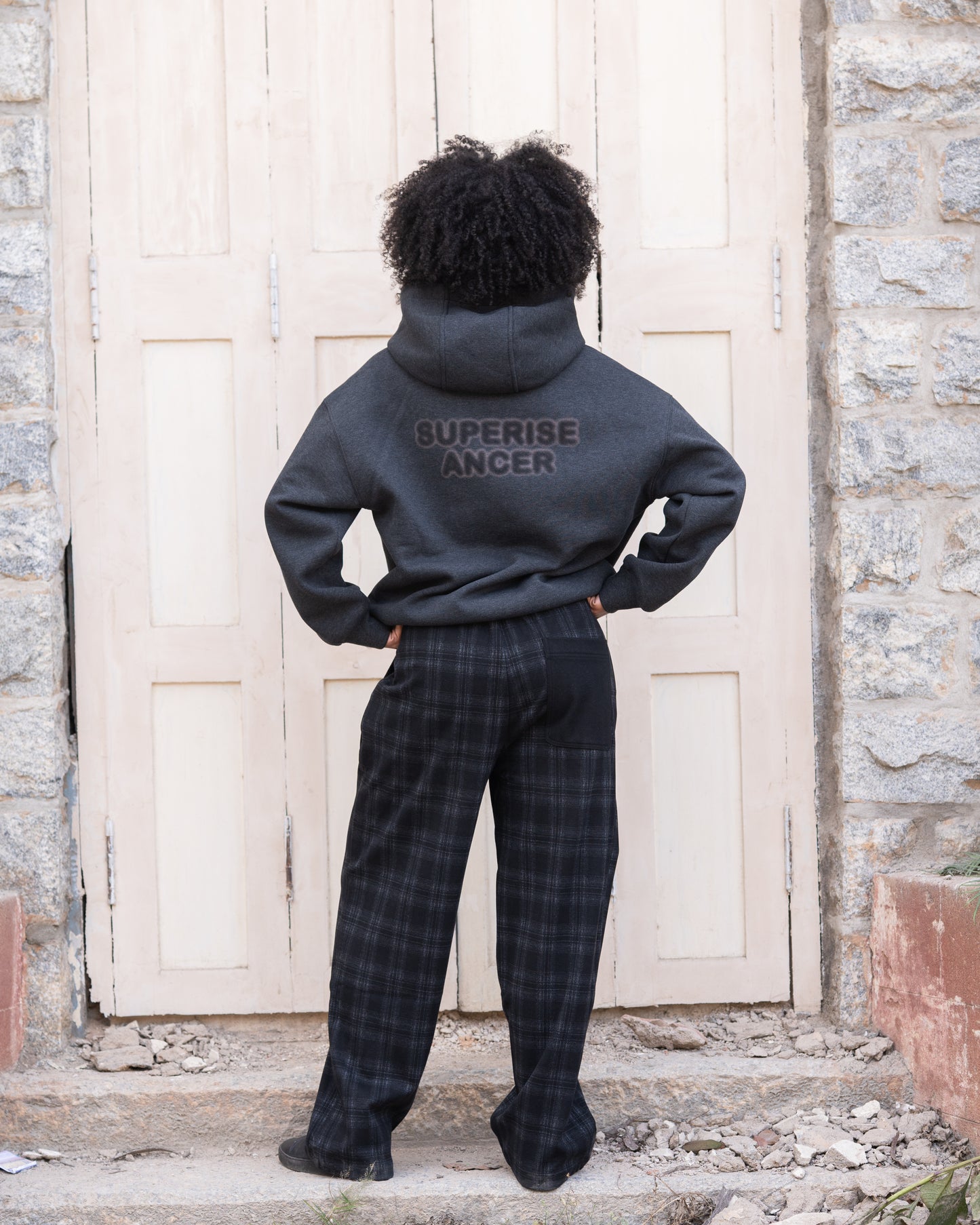 Velvety lined hoodie