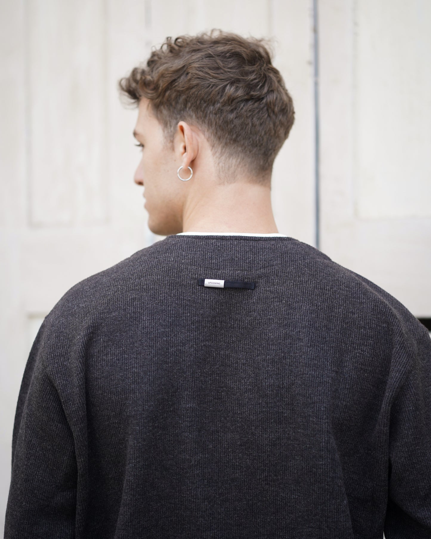 Layered zipper sweatshirt