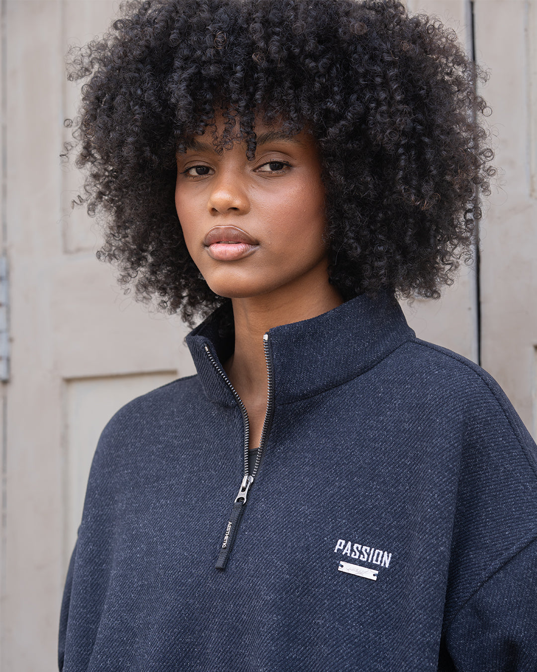 Quarter zipper sweatshirt