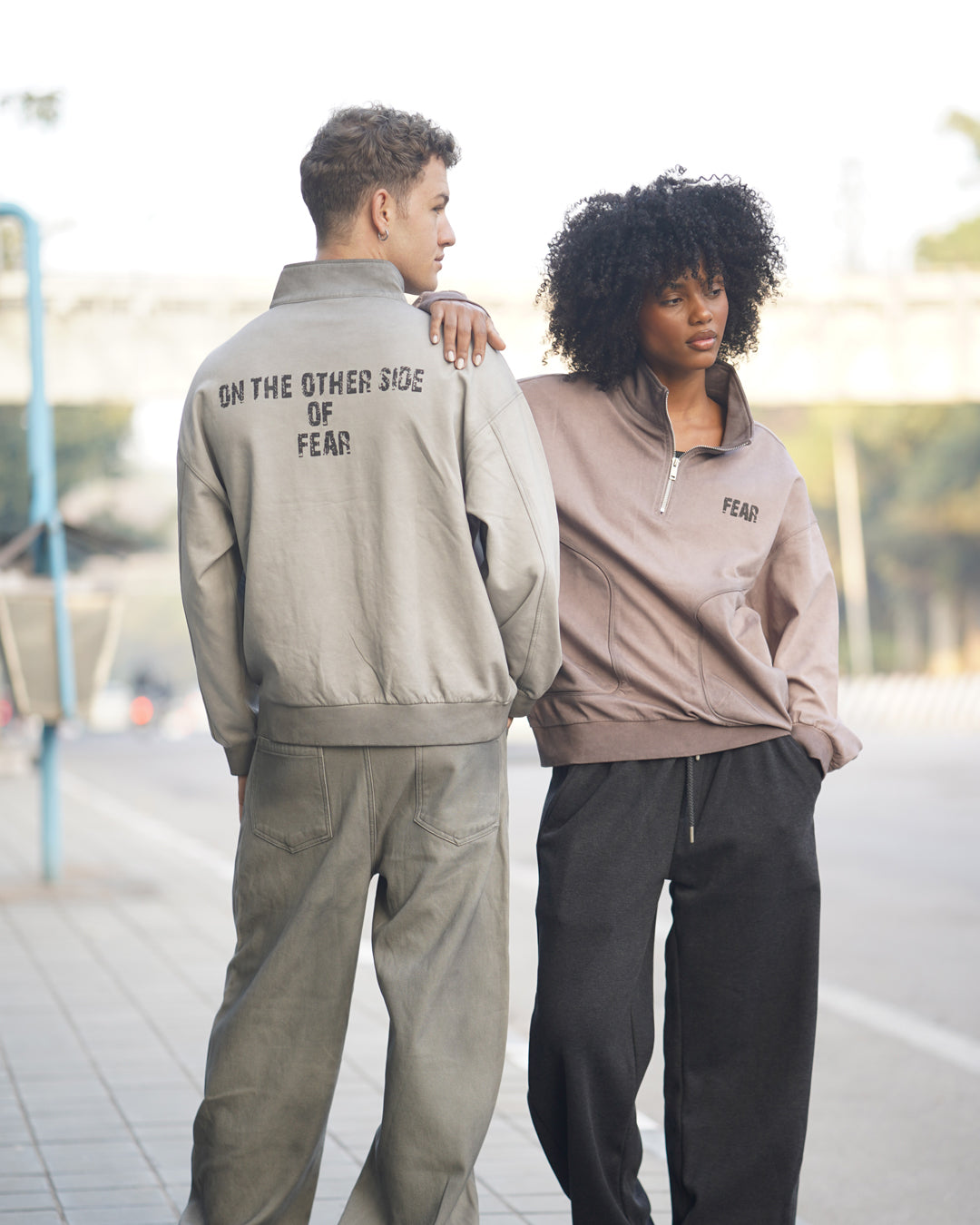 Quarter zipper sweatshirt