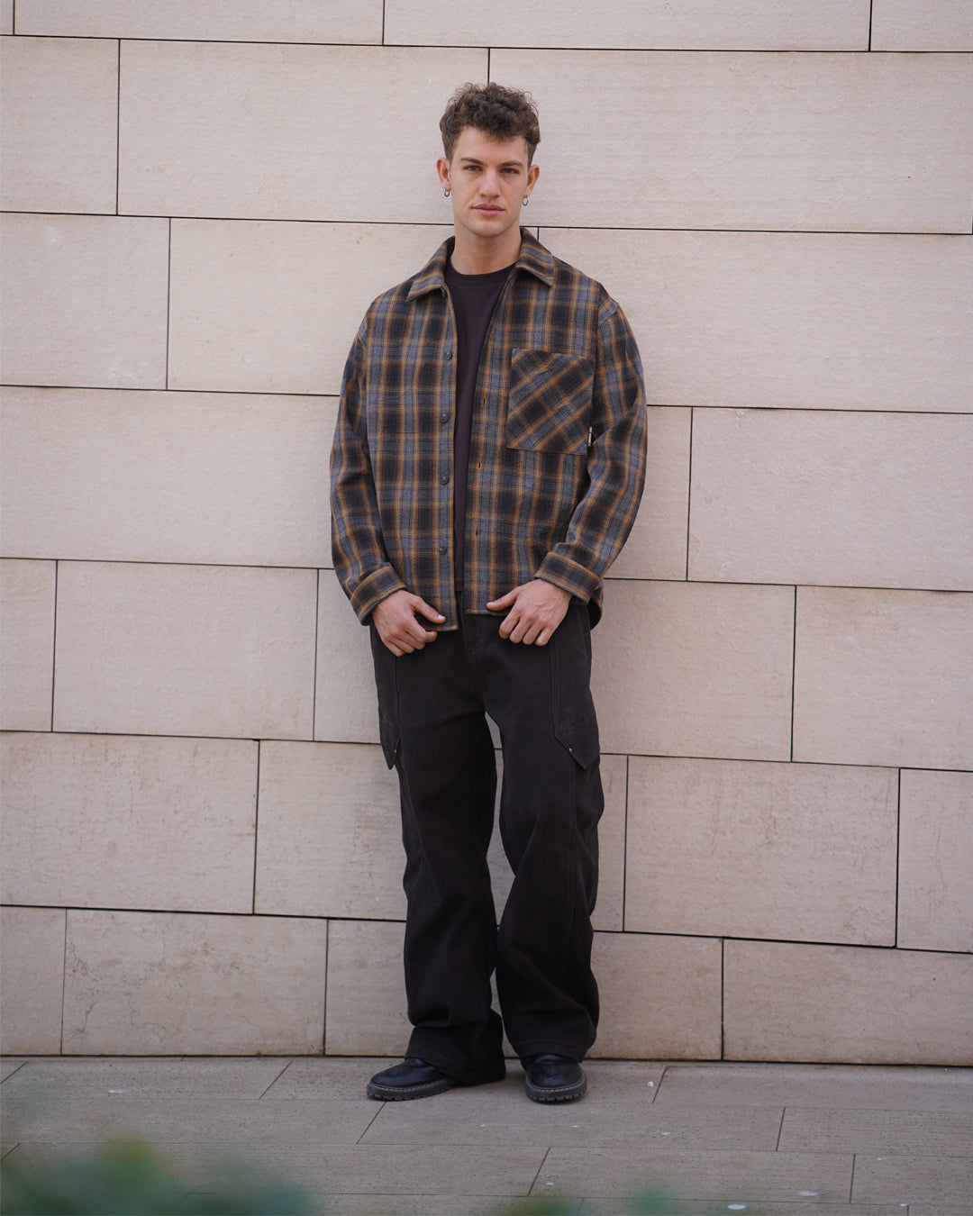 Mustard Flannel Shirt