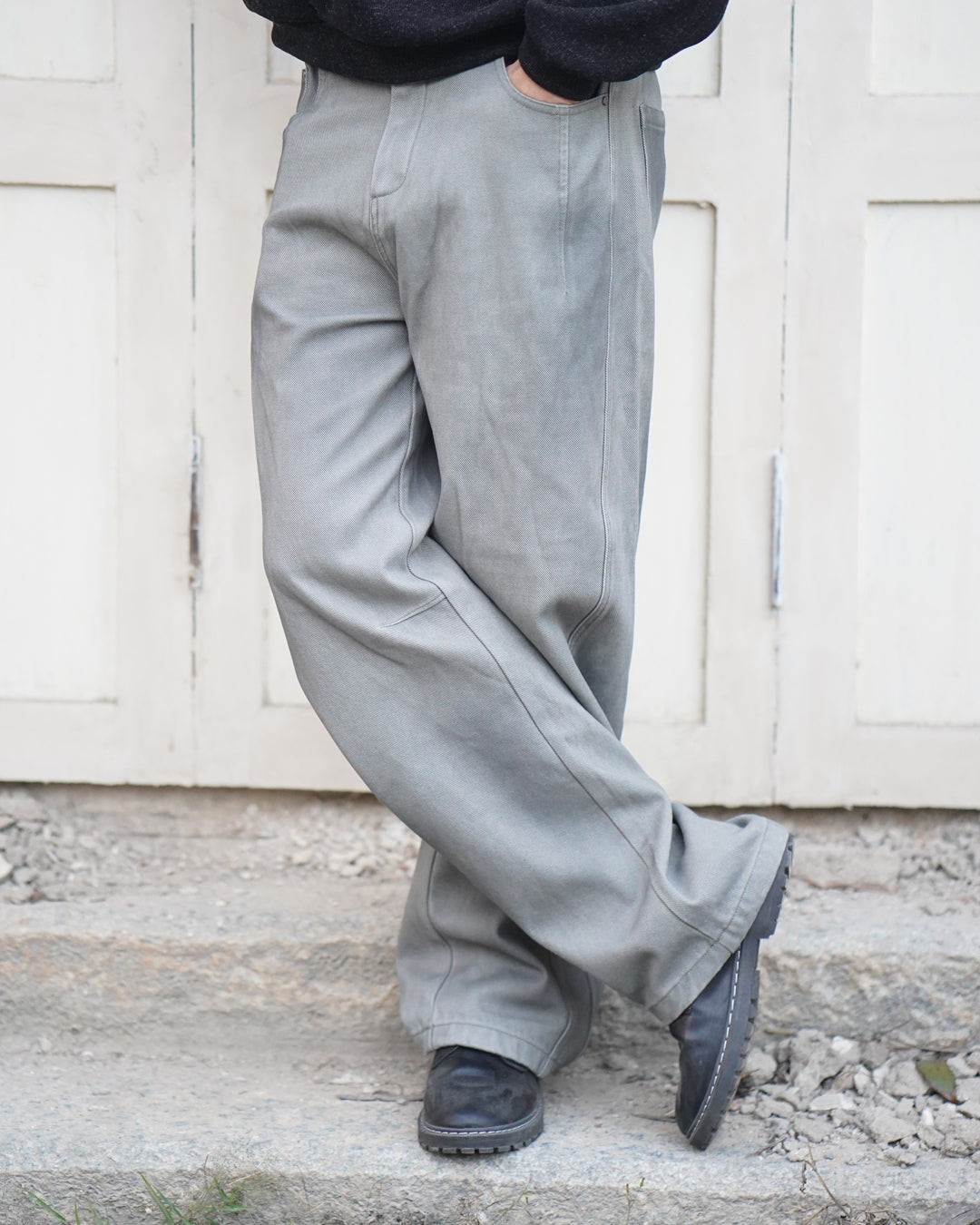 velvety lined cotton twill denim